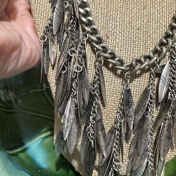 Tribal Fetish Necklace Silver Tone 18” - Picture 2 of 6